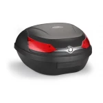 08018 Čierny univerzálny moto kufor na skúter XXL 46 L na 2 prilby