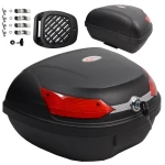 08018 Čierny univerzálny moto kufor na skúter XXL 46 L na 2 prilby