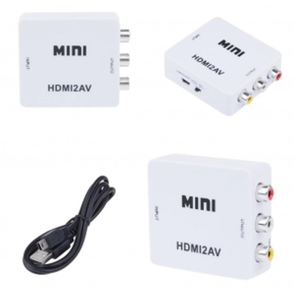 HDMI na RCA adaptér - prevodník HDMI na AV NTSC/PAL Satkit