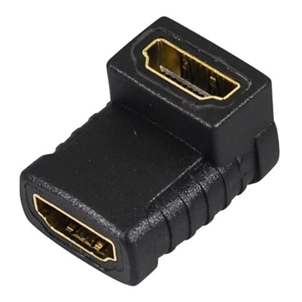 HDMI zásuvka na HDMI zásuvku adaptér 90° pre kompaktné a bezpečné zapojenie