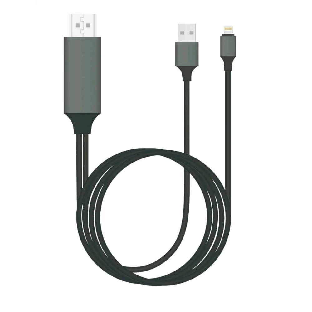 Lightning na HDMI adaptér pre iPhone - kompatibilný Apple HDTV kábel iOS