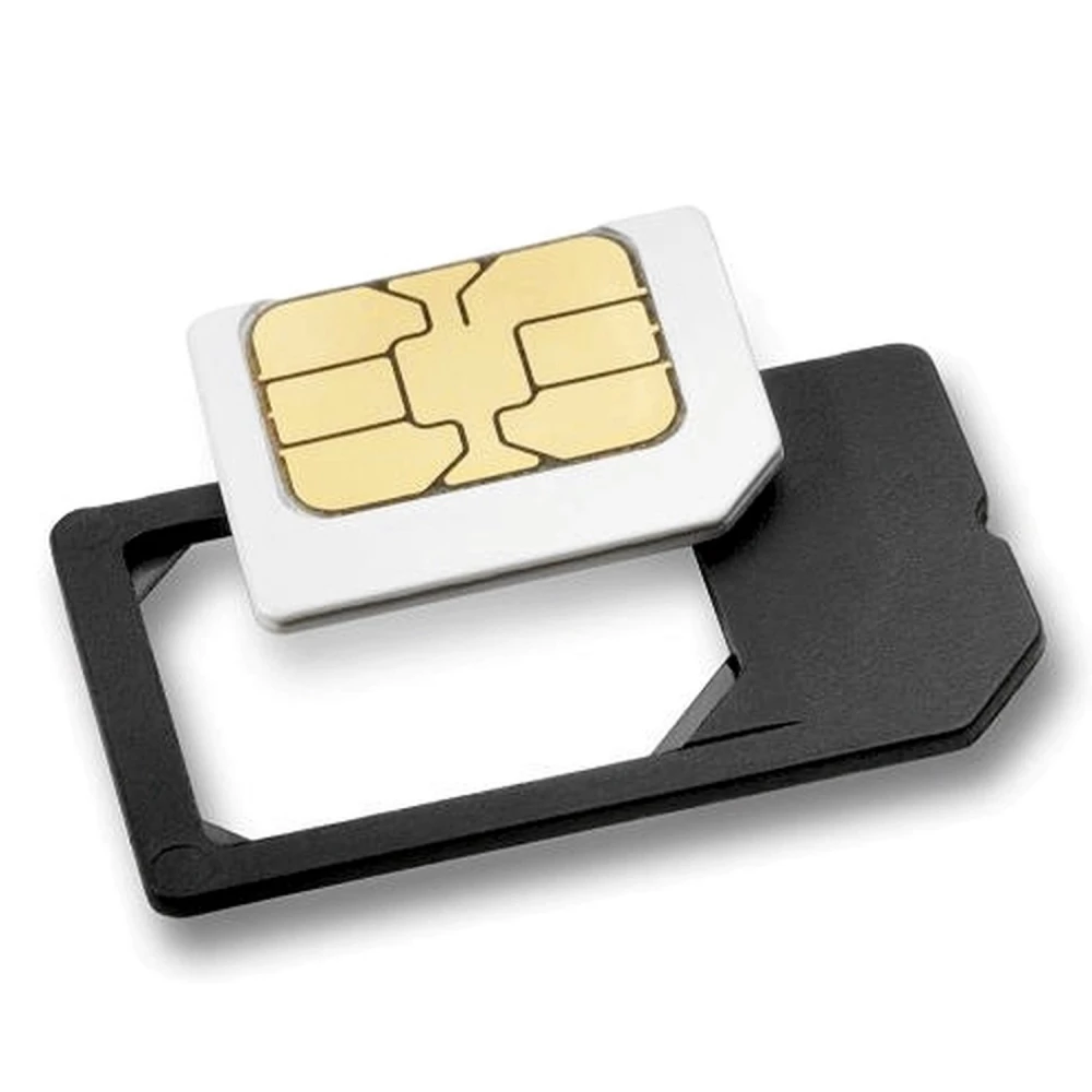 Flexibilný čierny adaptér MicroSIM na SIM pre iPhone a iPad