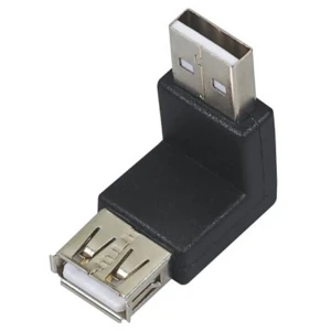 satkit USB adaptér samec na samicu 90° pre kompaktné a bezpečné pripojenie