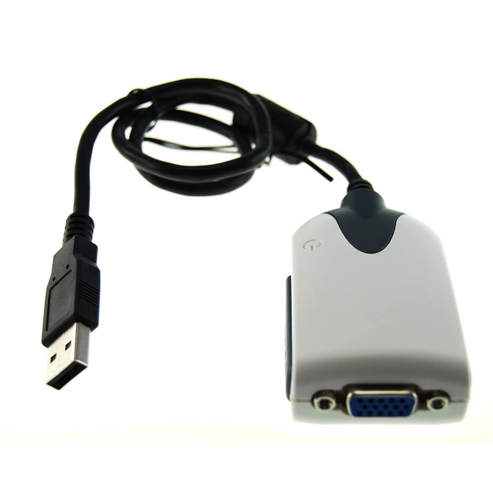 USB VGA adaptér pre prídavnú obrazovku kompatibilný s Windows a Linux