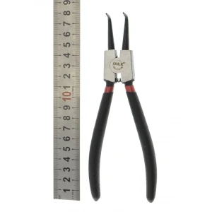 Zakrivené kliešte na segerky 180mm SK-112-7b od SHEK na poistné podložky a poistné krúžky