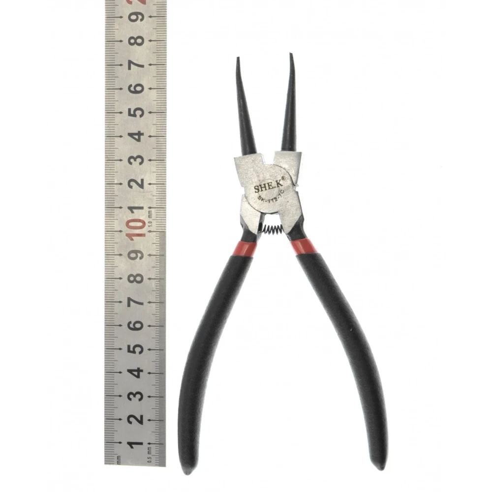 Priame kliešte na segerky 180mm SK-112-7c SHEK na poistné podložky a poistné krúžky