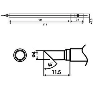 Aoyue LF-4C hrot spájkovačky s odporom pre spájkovacie stanice