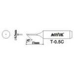 Aoyue T0,5c náhradný hrot spájkovačky pre stanice Aoyue