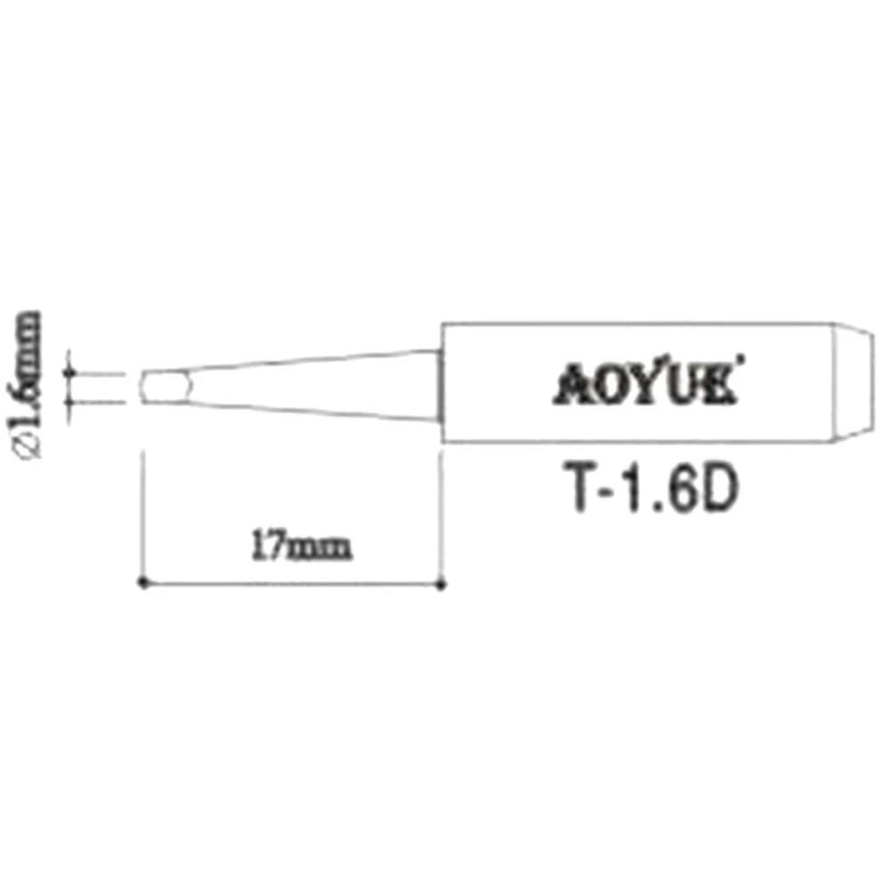 Aoyue T1,6d náhradný hrot spájkovačky pre spájkovacie stanice