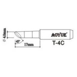 Originálny náhradný hrot spájkovačky Aoyue T4c pre spájkovacie stanice