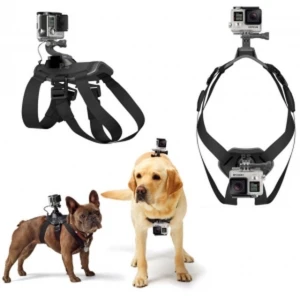 Postroj pre psa pre kameru GoPro 1/2/3 a SJ4000, nastaviteľný a odolný