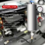 AUTOOL C100 čistič vstrekovačov benzínu s adaptérmi
