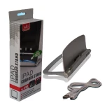 Soporte cargador para iPad satkit en plástico plateado