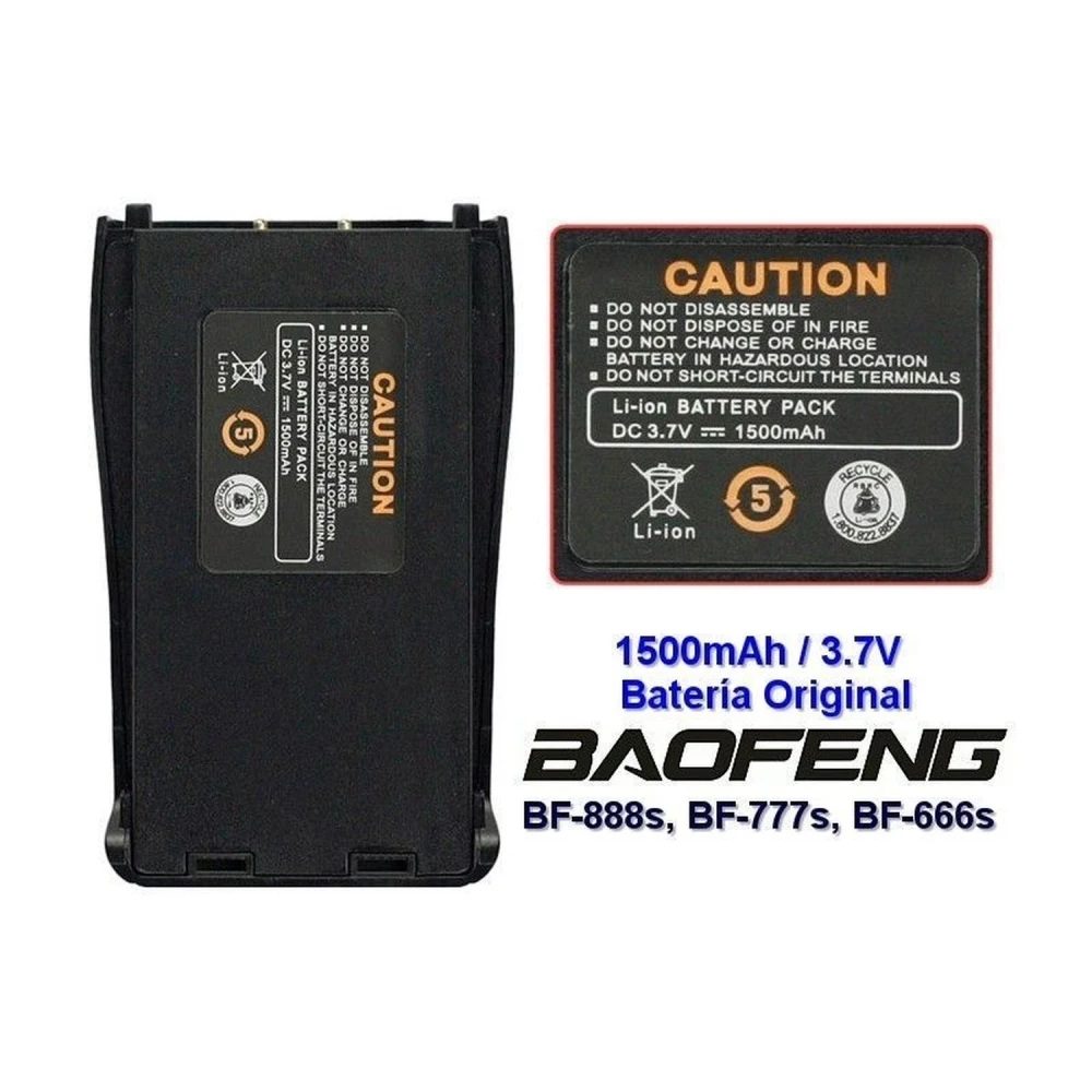 Kompatibilná batéria Baofeng BF-888S 1500mAh 3,7V pre vysielačky