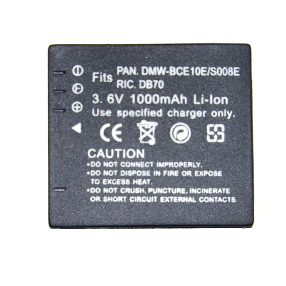 Kompatibilná batéria Panasonic CGA-008E/BCE10E pre digitálne fotoaparáty Panasonic