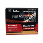 Batéria Moto AGM 12V 5Ah OUTDO HCZ5D-MF - Kompatibilná Yuasa YTZ7S-BS / GTZ7S / ETZ5L-BS