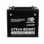 Batéria Moto AGM 12V 12Ah OUTDO UTX14-BS(MF) - Kompatibilná Yuasa YTX14-BS / GTX14-BS / ETX14-BS