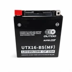 Batéria Moto AGM 12V 14Ah OUTDO UTX16-BS(MF) - Kompatibilná Yuasa YTX16-BS / GTX16-BS / ETX16-BS / 16-B