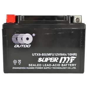 OUTDO Motocyklová batéria UTX9A YTX9-BS Gel s vysokým výkonom
