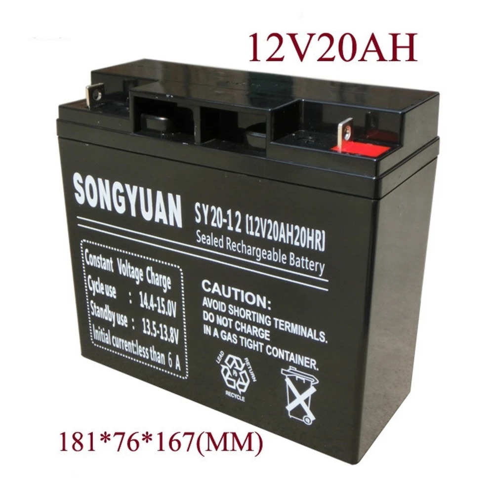 Nabíjateľná olovená batéria 12V 20Ah SY20-12 kompatibilná s viacerými modelmi