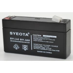 Bateria plomo recargable 6V 1.3Ah SY6V1.3 con conectores Faston 4,8mm