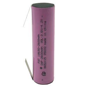 Pro'skit Vysokokvalitná nabíjateľná batéria 18650 2600mAh 3,7V s pájkovým vývodom