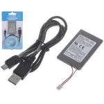 Nabíjateľná batéria do ovládača PS3 1800mAh s USB káblom pre PlayStation 3