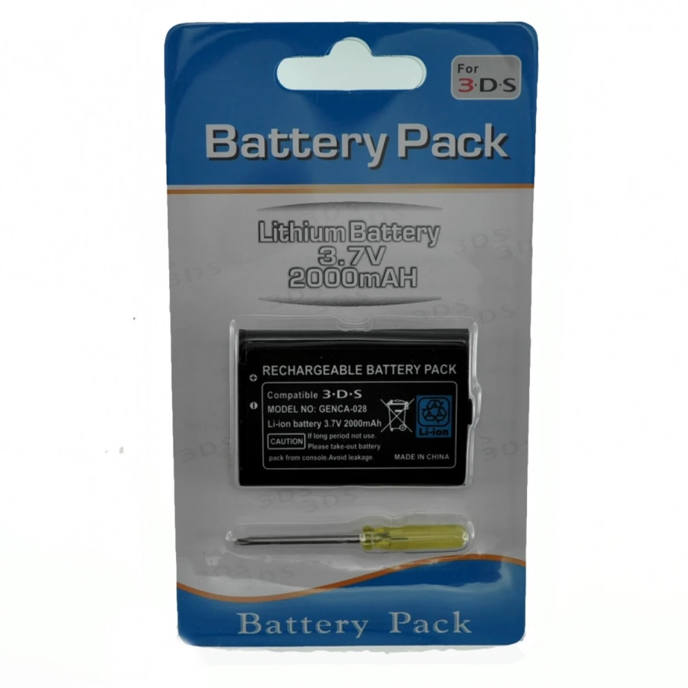 Nabíjateľná batéria pre Nintendo 3DS 3,7V 2000mAh kompatibilná a odolná