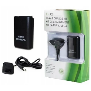 Nabíjateľná batéria Xbox 360 Play and Charge pre bezdrôtový ovládač čierna