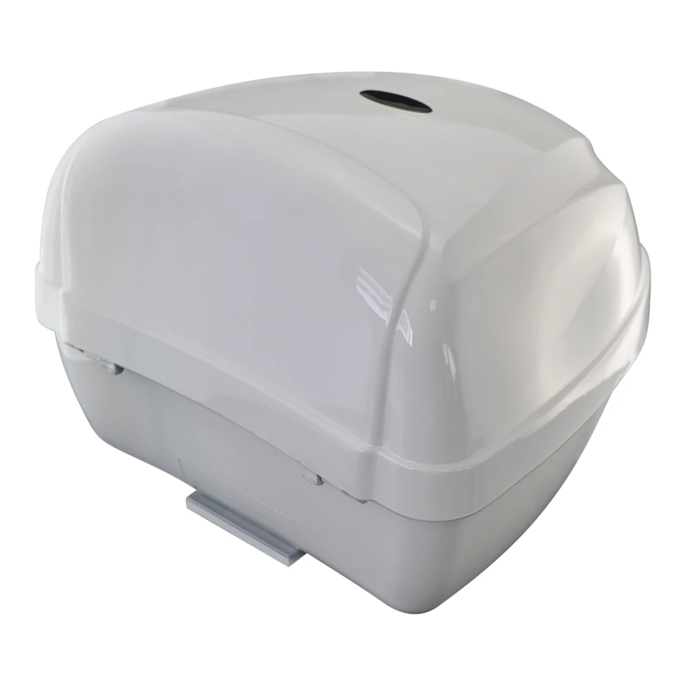 Univerzálny moto kufor 28L biely - top case na 1 prilbu
