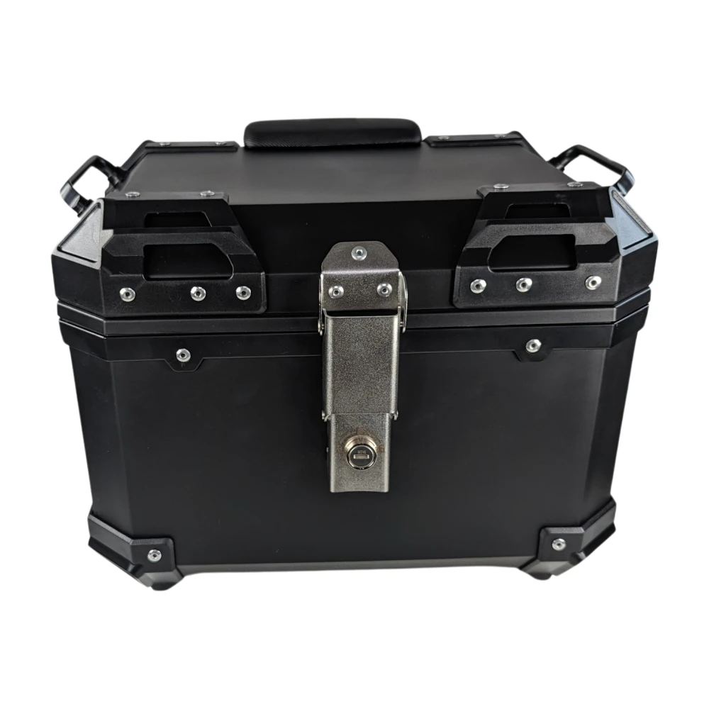 Univerzálny moto kufor 36L s bedrovou opierkou a štvorcovým kufrom z čierneho ABS