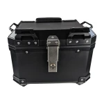 Univerzálny moto kufor 36L s bedrovou opierkou a štvorcovým kufrom z čierneho ABS