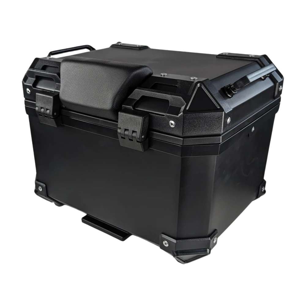 Univerzálny moto kufor 36L s bedrovou opierkou a štvorcovým kufrom z čierneho ABS