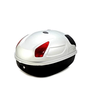 Batožinový box na prilbu bicykla 17L biely JZH-818 pre 1 prilbu