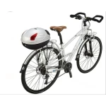 Batožinový box na prilbu bicykla 17L biely JZH-818 pre 1 prilbu