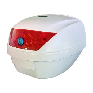Univerzálny moto kufor 28L biely - držiak prilby Mod-YM-0807