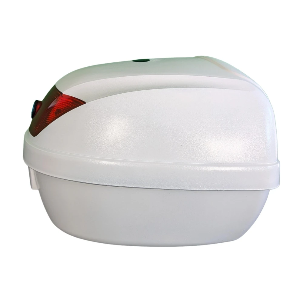 Univerzálny moto kufor 28L biely - držiak prilby Mod-YM-0807
