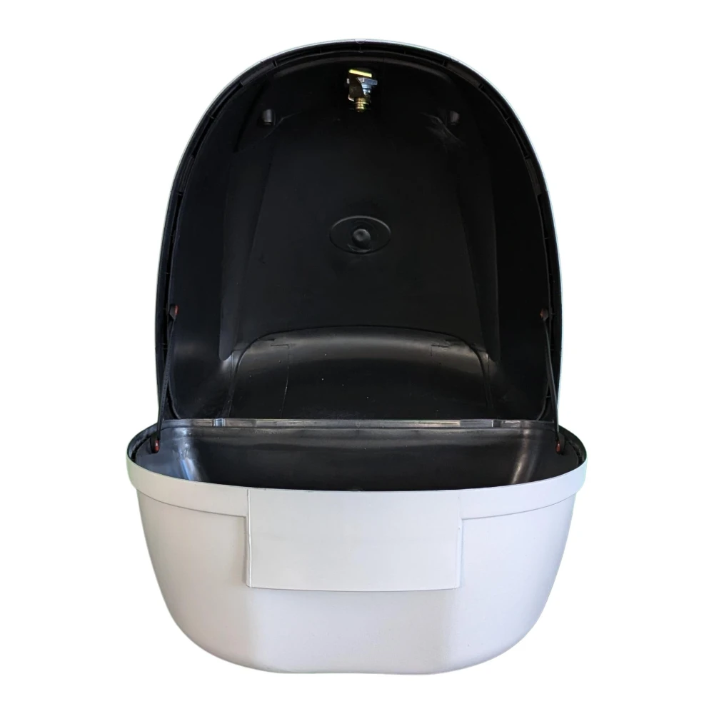 Univerzálny moto kufor 28L biely - držiak prilby Mod-YM-0807