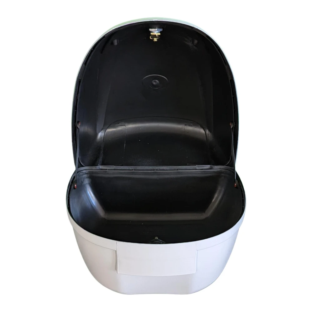 Univerzálny moto kufor 28L biely - držiak prilby Mod-YM-0807