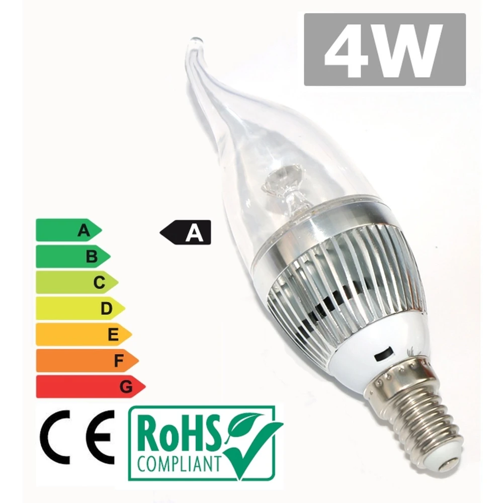 LED žiarovka E14 4W 3300K teplé svetlo pre efektívne osvetlenie