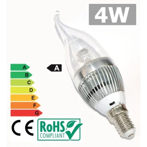 LED žiarovka E14 4W 6500K jasné svetlo s nízkou spotrebou