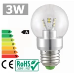 LED žiarovka E27 3W 6500K 360° jasné biele svetlo