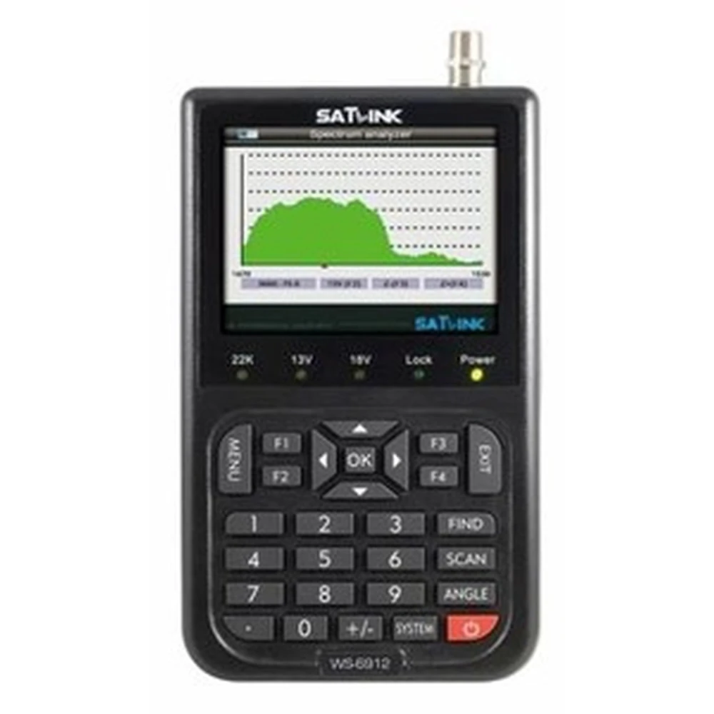 Satlink WS-6912 vyhľadávač satelitov pre DVB-S/DVB-S2 - prenosný merač signálu
