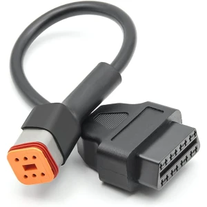 Adaptérny kábel Harley Davidson OBD1 6 pinov na OBDII 16 pinov na diagnostiku