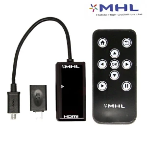 MHL na HDMI adaptér s diaľkovým ovládaním pre Galaxy S2, S3, S4, S5, Note 2 a HTC One