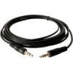 Audio kábel 3,5 mm samec-samec 1,5 m so zlatými konektormi satkit
