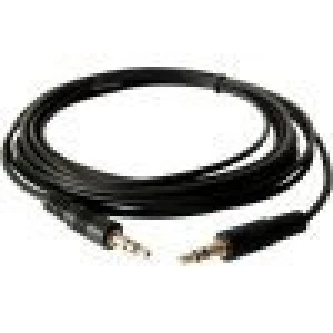 Audio kábel 3,5 mm samec-samec 1,5 m so zlatými konektormi satkit