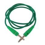 Flexibilný skúšobný kábel banana samec-samec 4mm 1m zelený 14AWG