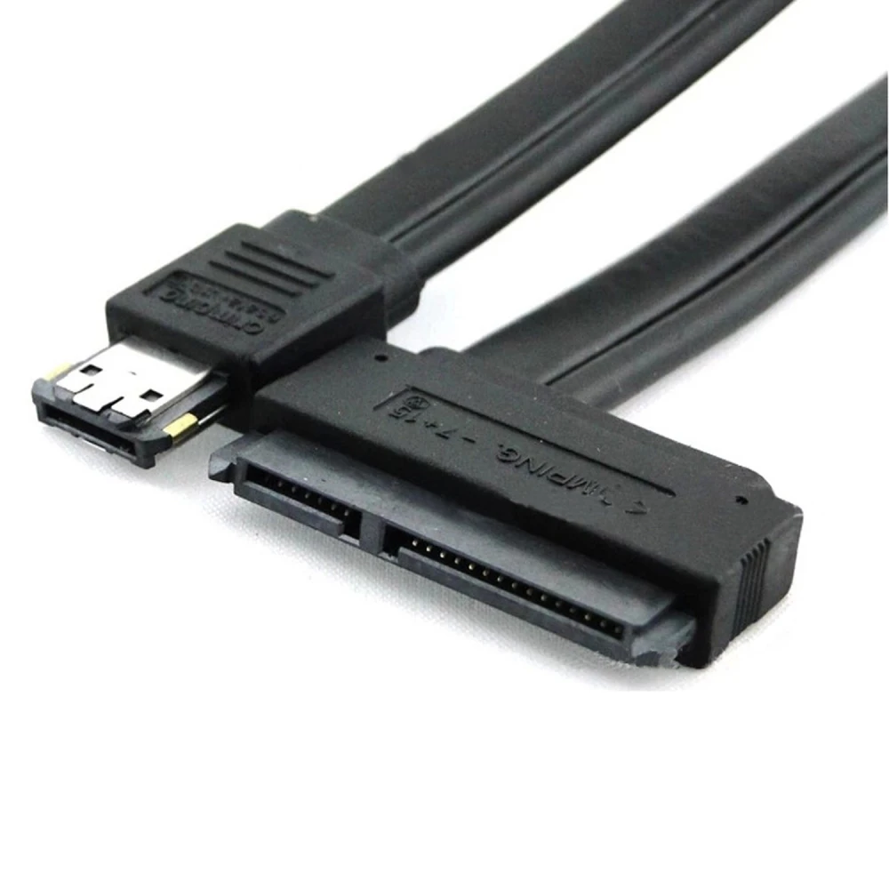 eSATA na SATA 22 pin kábel s eSATA+USB combo konektorom
