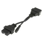 OBD1 na OBD2 kábel pre Mitsubishi a Hyundai – adaptér 12Pin na 16Pin